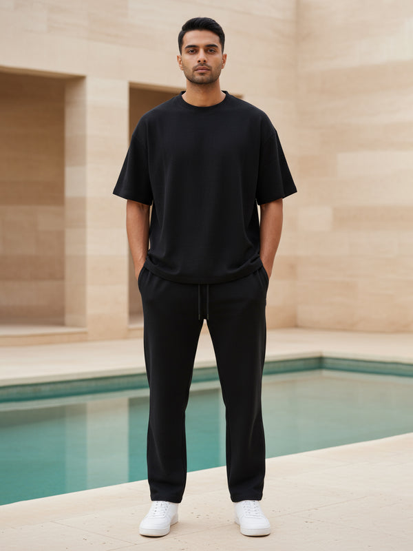 Black Terry Co-ord Set