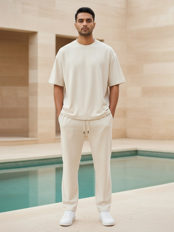 Off White Terry Co-ord Set