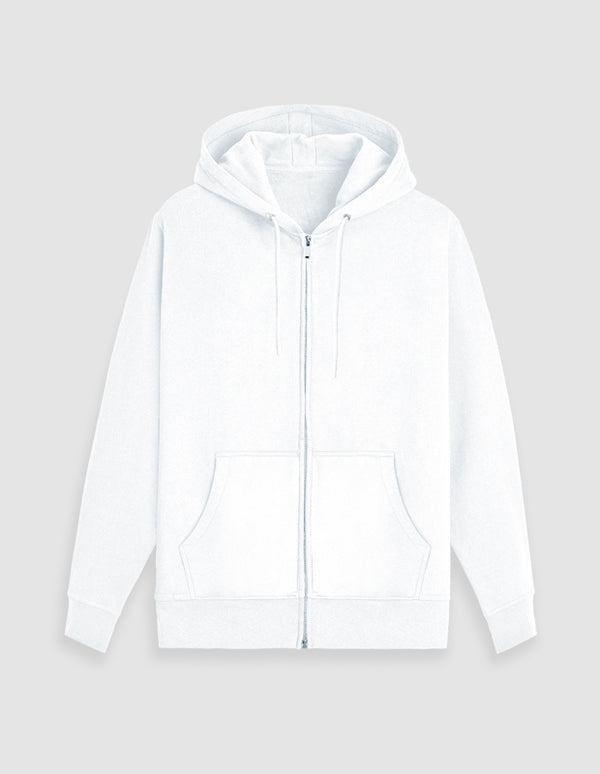 White Zip Hoodie | UH38