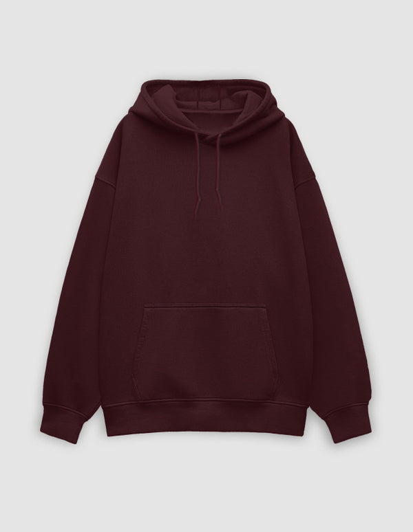 Maroon Oversized Hoodie | UH32
