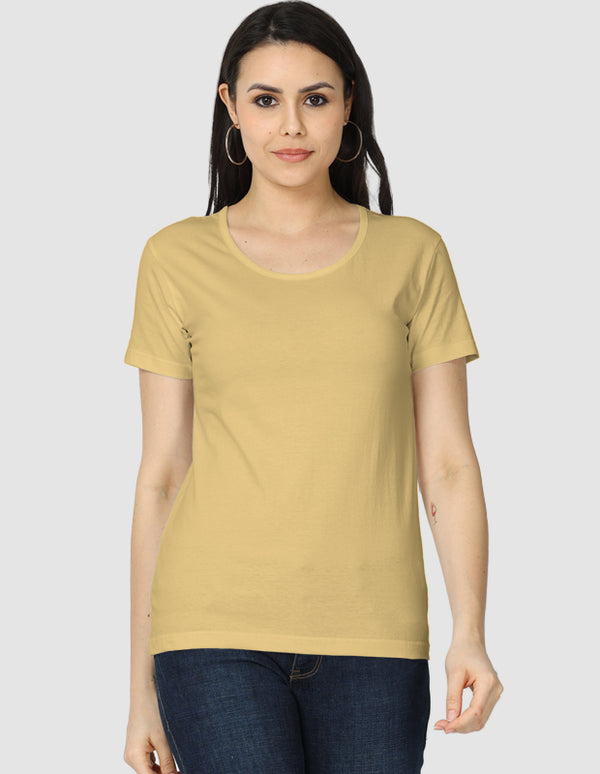 Beige Women's Classic T-Shirt | FC21