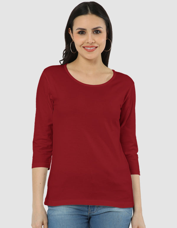 Red Women's Long Sleeve Tee | FL38