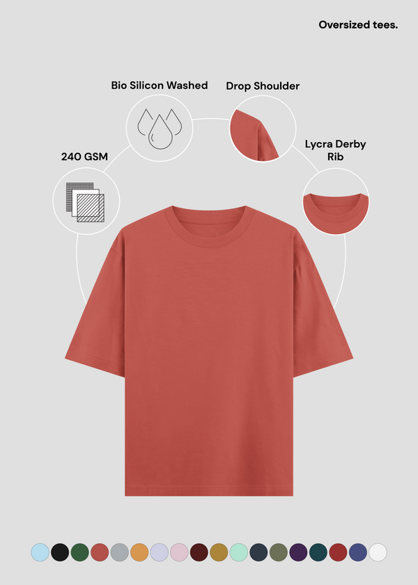 Coral  Oversized Classic T-Shirt | UC22