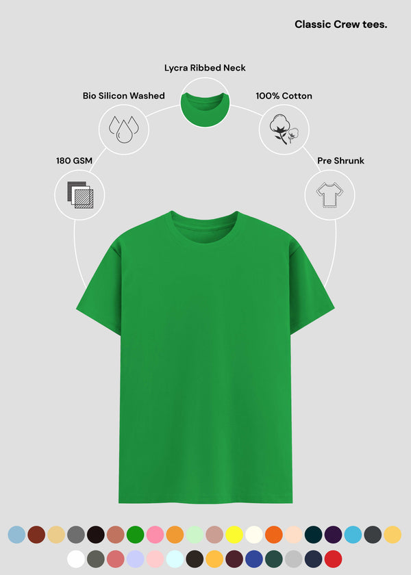 Flag Green Classic Crew T-Shirt | UC21