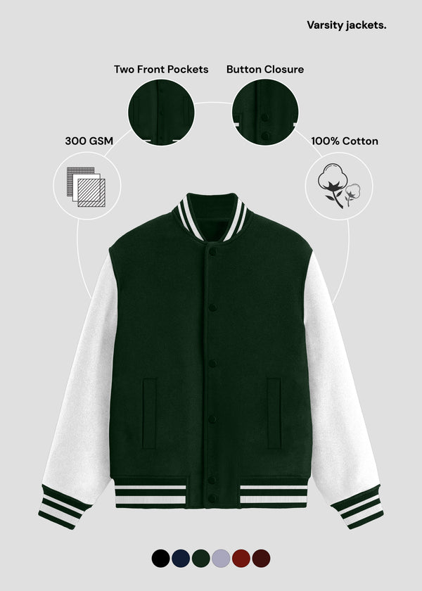 Green Varsity Jacket | UJ31