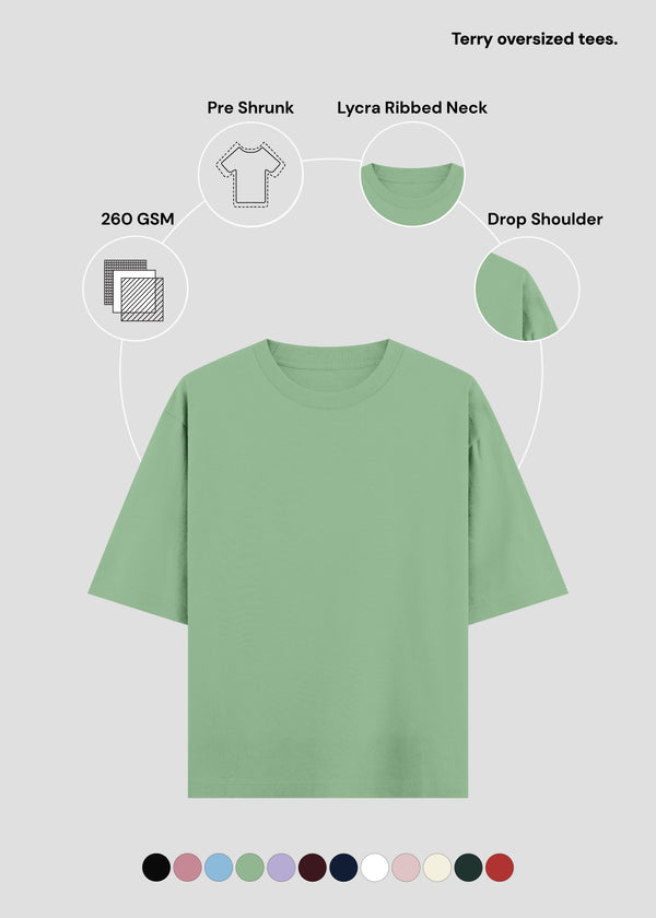 Jade Terry Oversized Tee | UT27