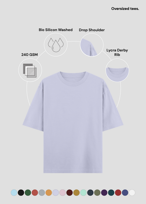 Lavender Oversized Classic T-Shirt | UC22
