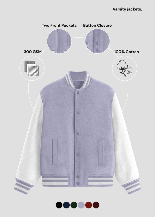 Lavender Varsity Jacket | UJ31