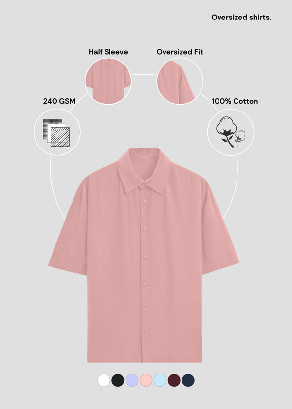 Light Pink Oversized Shirt | UC28