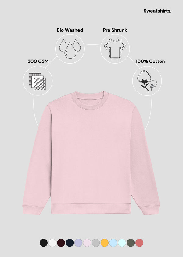 Light Baby Pink Unisex Sweatshirt | UH26