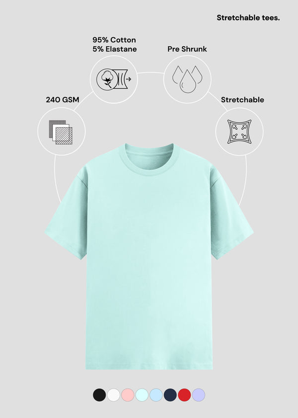 Mint Cotton Stretch T-Shirt | UC48