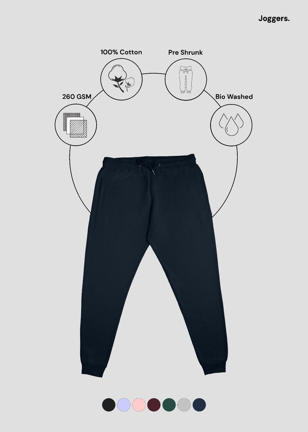 Navy Blue Joggers | UJ29