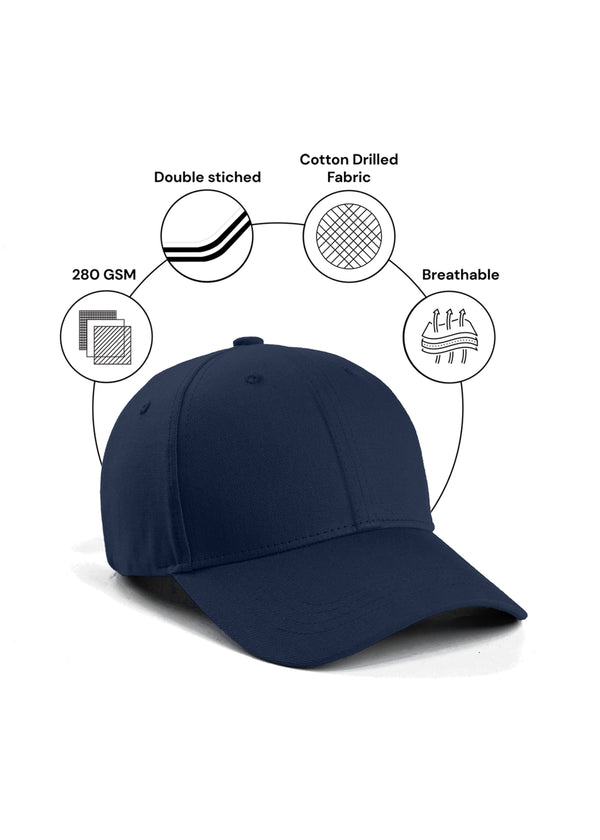 Navy Blue Classic Baseball Cap | BC33