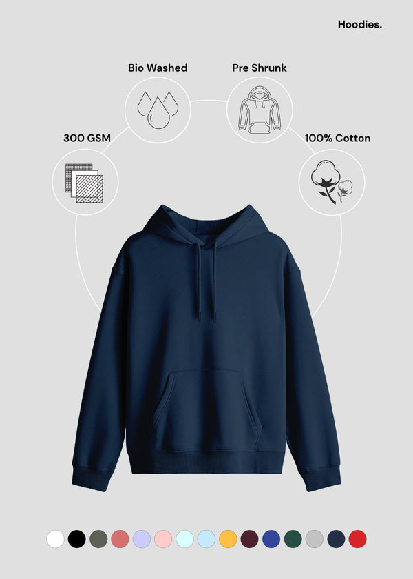 Navy Blue Hoodie | UH24