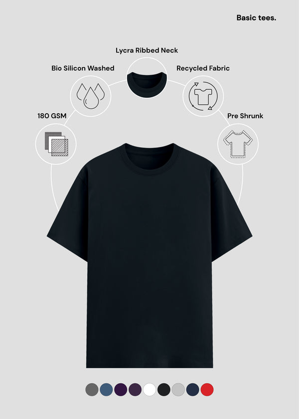 Navy Basic T-Shirt PC | UB73