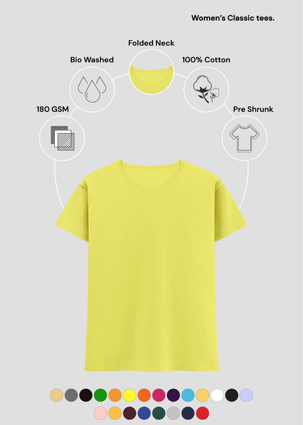 New Yellow Women's Classic T-Shirt | FC21