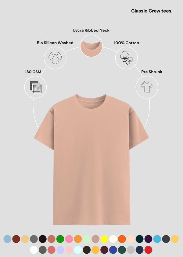 Peach Classic Crew T-Shirt | UC21