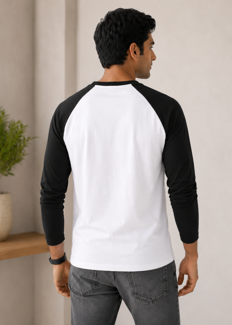 Buy Plain Raglan Sleeve T-Shirts Online - Pure Cotton – TeeTalkies