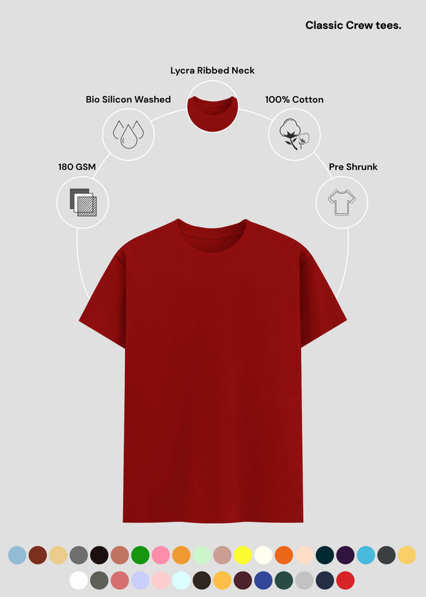 Red Classic Crew T-Shirt | UC21
