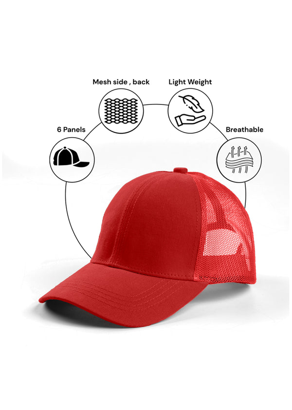 Red Classic Trucker Cap | TC55