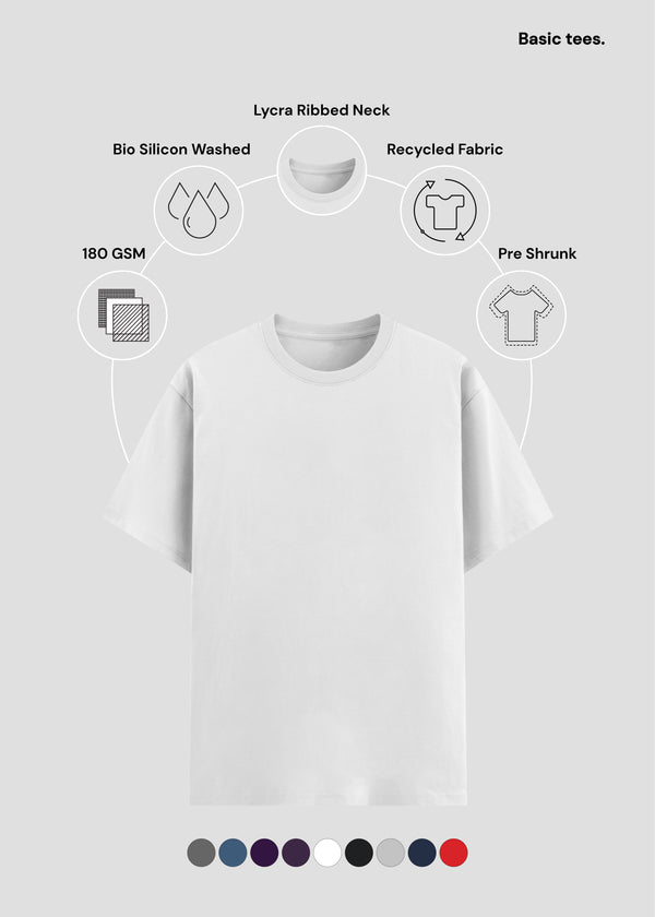 White Basic T-Shirt PC | UB73