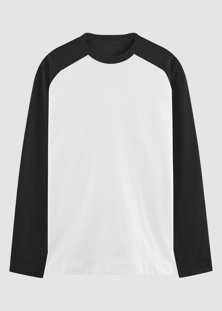 Black White Raglan T-Shirt – TeeTalkies