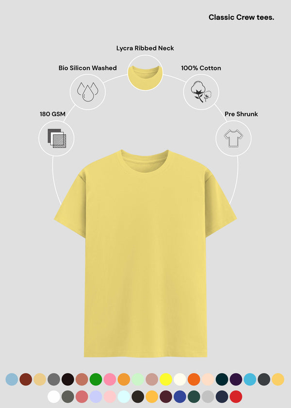 Yellow Classic Crew T-Shirt | UC21